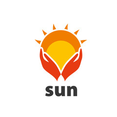 vector logo sun