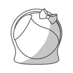 cute girl face icon over white background. pictogram design. vector illustration