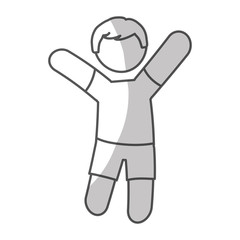 boy icon over white background. pictogram design. vector illustration