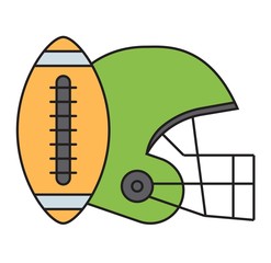 American football vector.