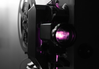 Vintage film projector