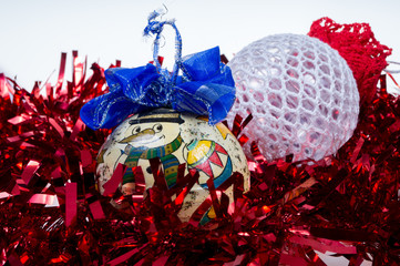 balls and Christmas tree decorations