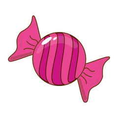 sweet candy icon over white background. colorful design. vector illustration