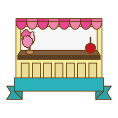 candy shop icon over white background. colorful design. vector illustraiton
