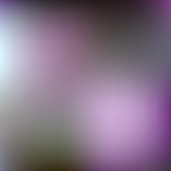 Blooming Rhododendron: pink, green, blue, yellow. Abstract gradi