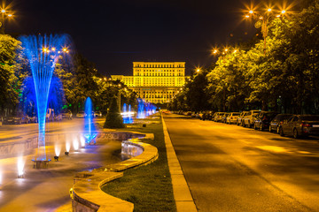 Romanian parliament in Bucharest