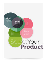 Business layout - select your product with sample options