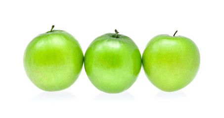 Monkey apple on white background