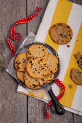 Chocolate Chip Cookies. Selective focus.