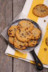 Chocolate Chip Cookies. Selective focus.