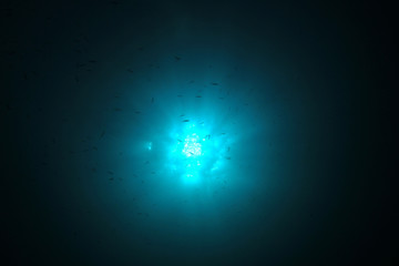 Underwater blue background