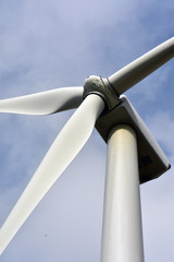 wind turbines producing clean electricity in North Dakota.