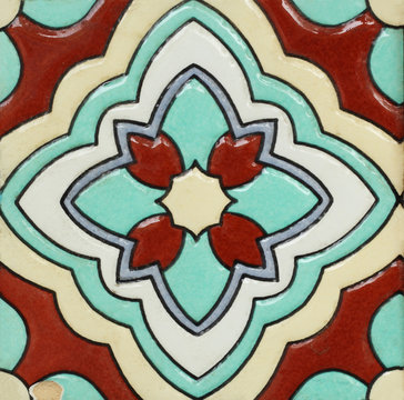 Background and texture ceramic tile, flower pattern