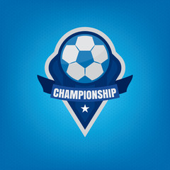Soccer logo design,vector illustration