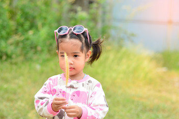 cute asian little girl
