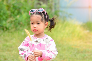 cute asian little girl