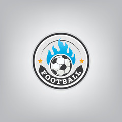 Obraz premium Soccer logo emblem design,vector illustration