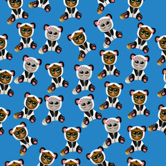 Obraz premium cat in panda costume