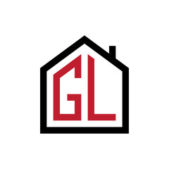 simple initial logo pentagon house
