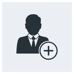 Add businessman icon