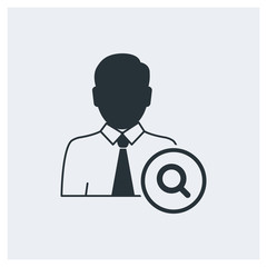 Business researcher icon