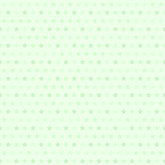 Green star pattern. Seamless vector