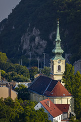 Church in Budapest during sunset