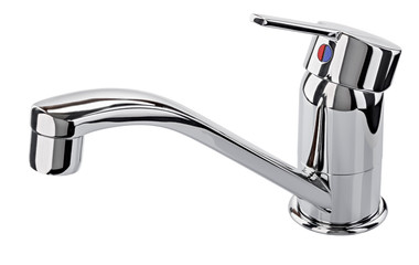 Mixer cold hot water. Modern faucet  bathroom.  Kitchen tap  . I
