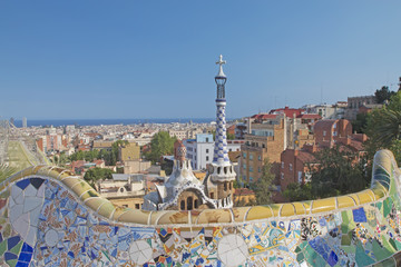 The famous Park Guell in Barcelona