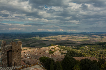 Fototapeta na wymiar Montalcino panorama