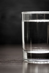 A glass of water