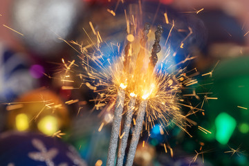 sparks and Christmas toys