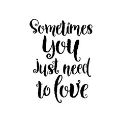 Vector hand drawn lettering poster