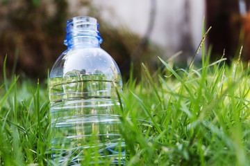 Drinking water in plastic bottles