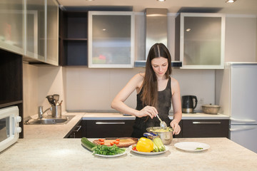 housewife in the kitchen