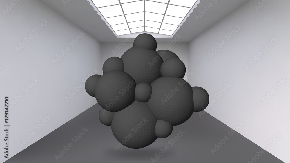 Poster abstract creative concept vector background of geometric shapes the lines connected to points in the
