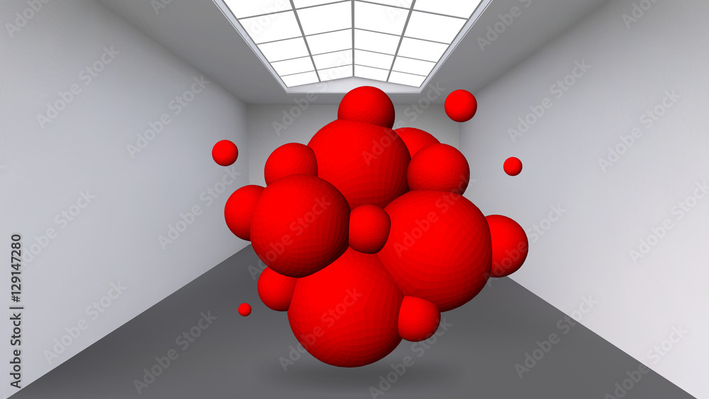 Poster abstract creative concept vector background of geometric shapes the lines connected to points in the