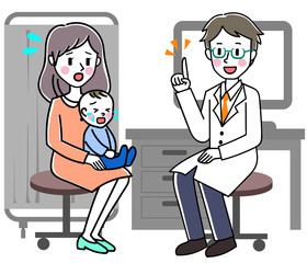 診察　赤ちゃん