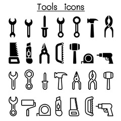 Repair tools icon set