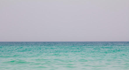 A shot of the ocean at Jumeirah beach in Dubai, UAE