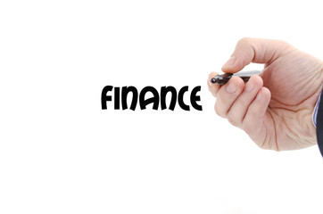 Finance text concept