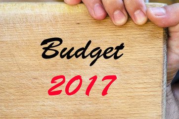 Budget 2017 text concept