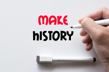 Make history written on whiteboard