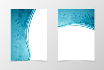 Front and back science flyer template design