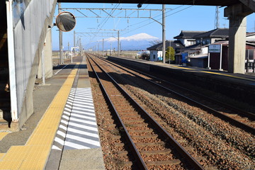 Fototapeta premium 羽越本線の線路