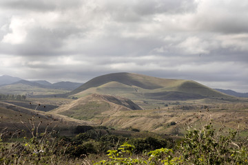 Fototapeta premium deforested hilly landscape in the north of Madagascar