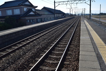 Fototapeta premium 羽越本線の線路