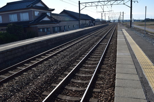 羽越本線の線路