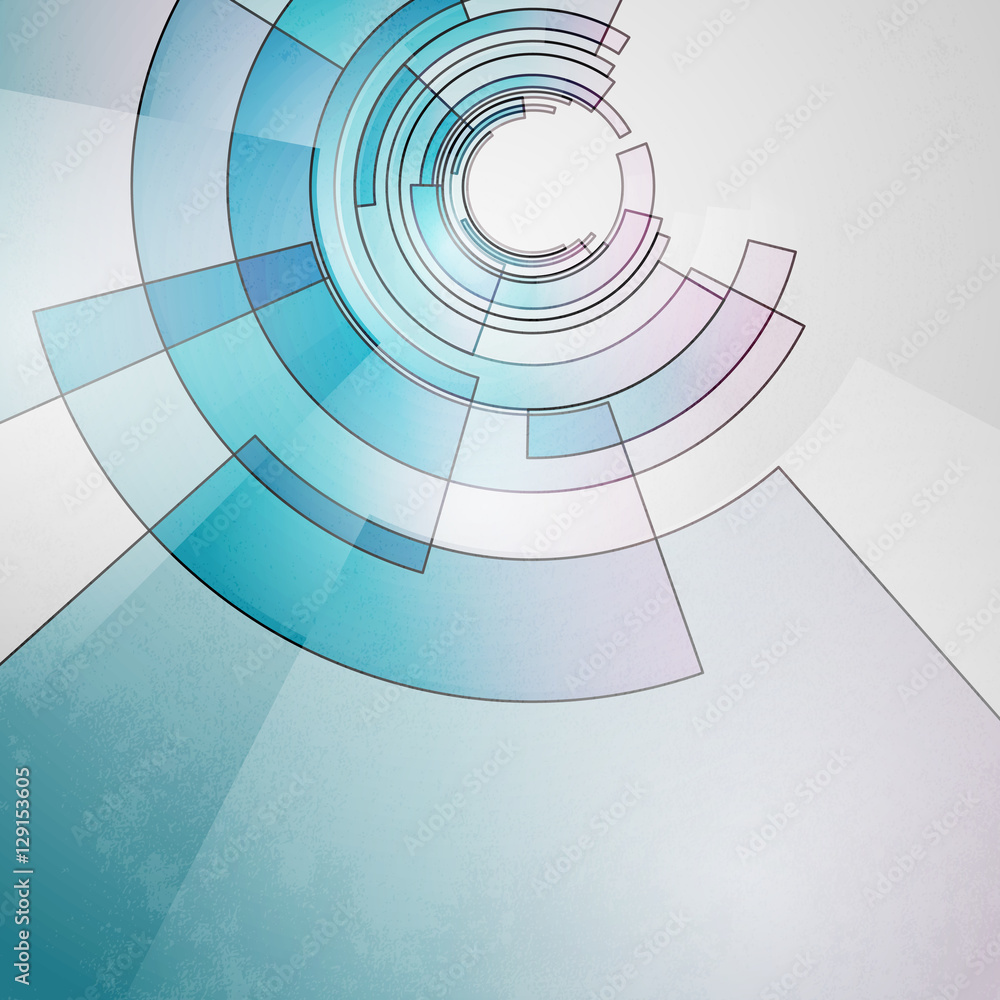 Poster techno vector circle abstract background