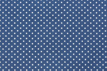 Retro blue polka dots pattern.